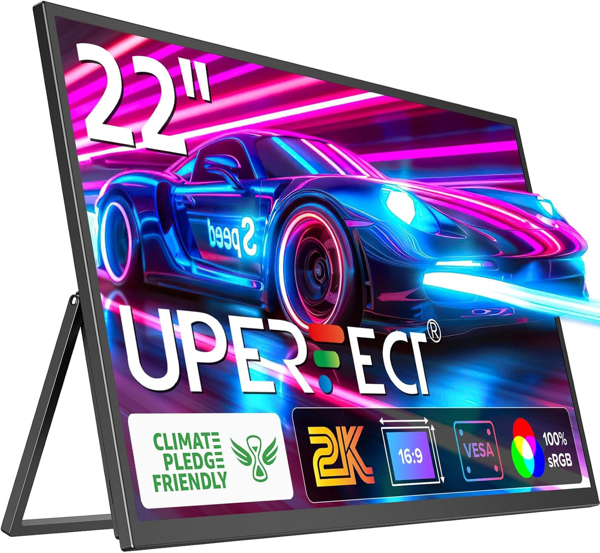 Monitor portátil UPERFECT 22 2K QHD, USB-C, HDMI, VESA