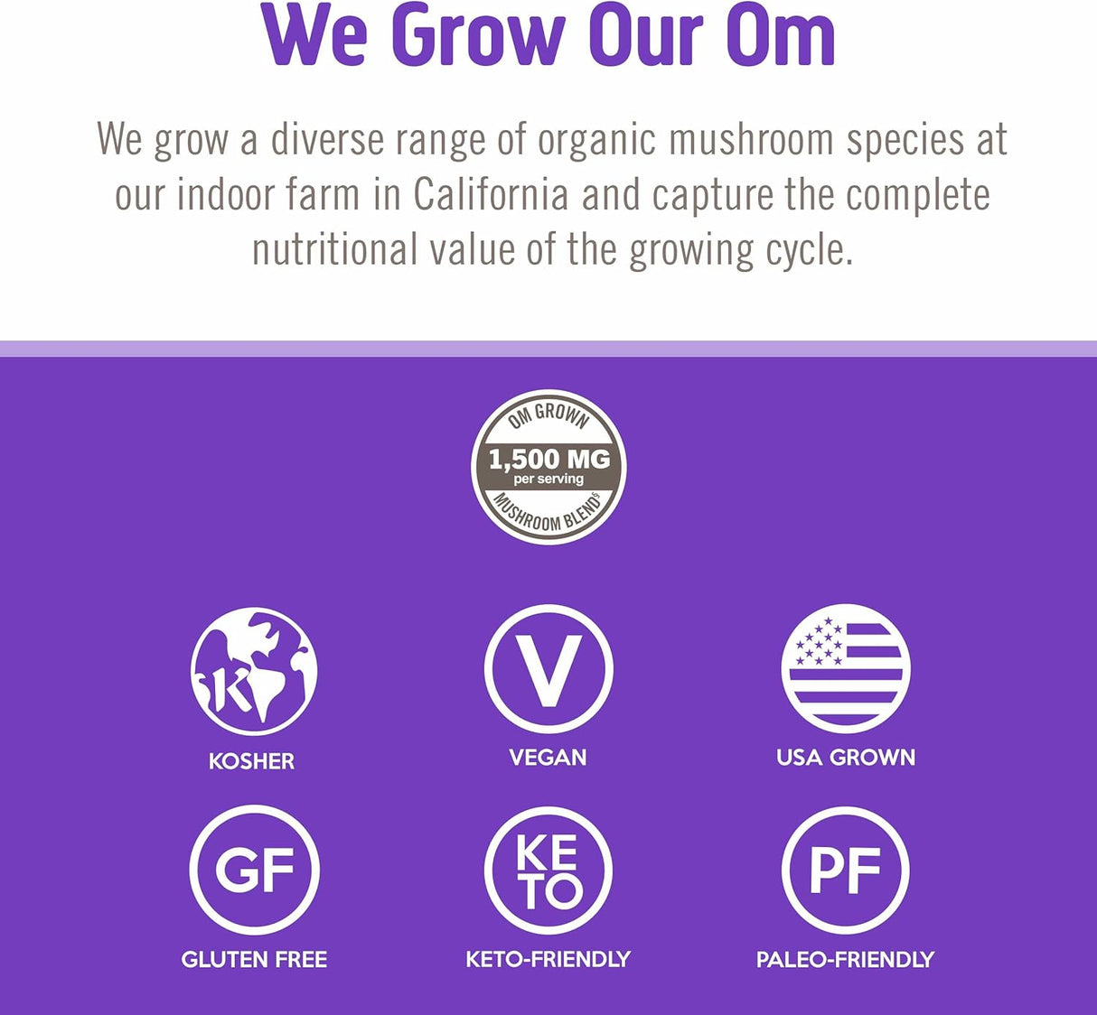 Suplemento Superfood Cápsulas de hongos para dormir 90 und