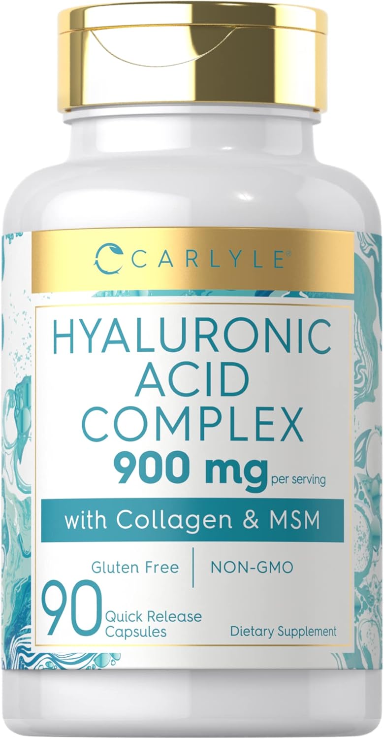 Carlyle Ácido hialurónico con colágeno 900 mg 90 cápsulas