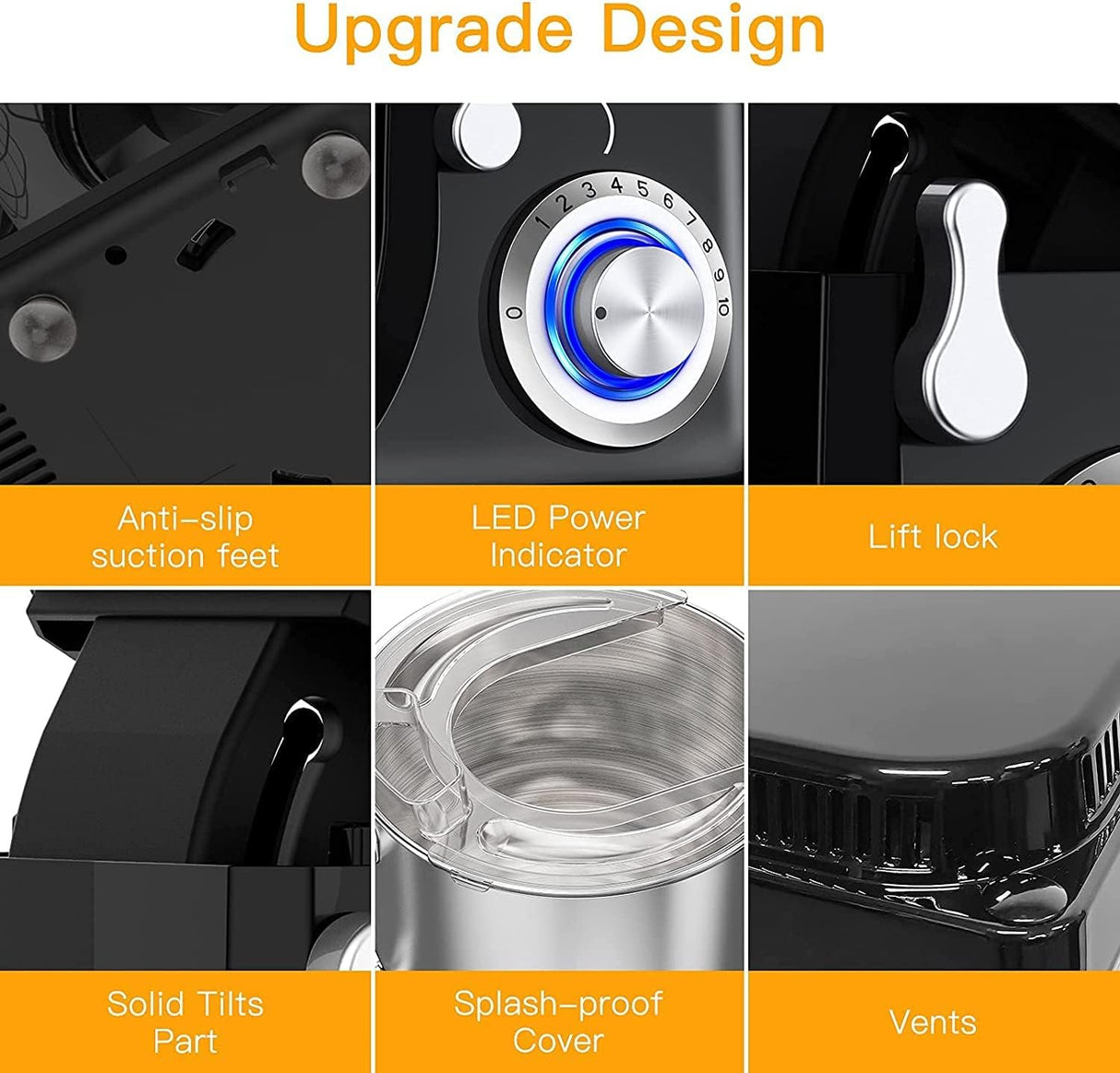 Batidora de pie 7.5 Qt, 300W, 10 velocidades, Tilt-Head.