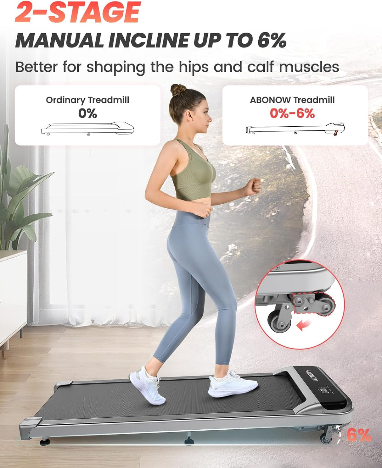 Caminadora Bajo Escritorio, 2.5HP, Control Remoto, 280 Lbs