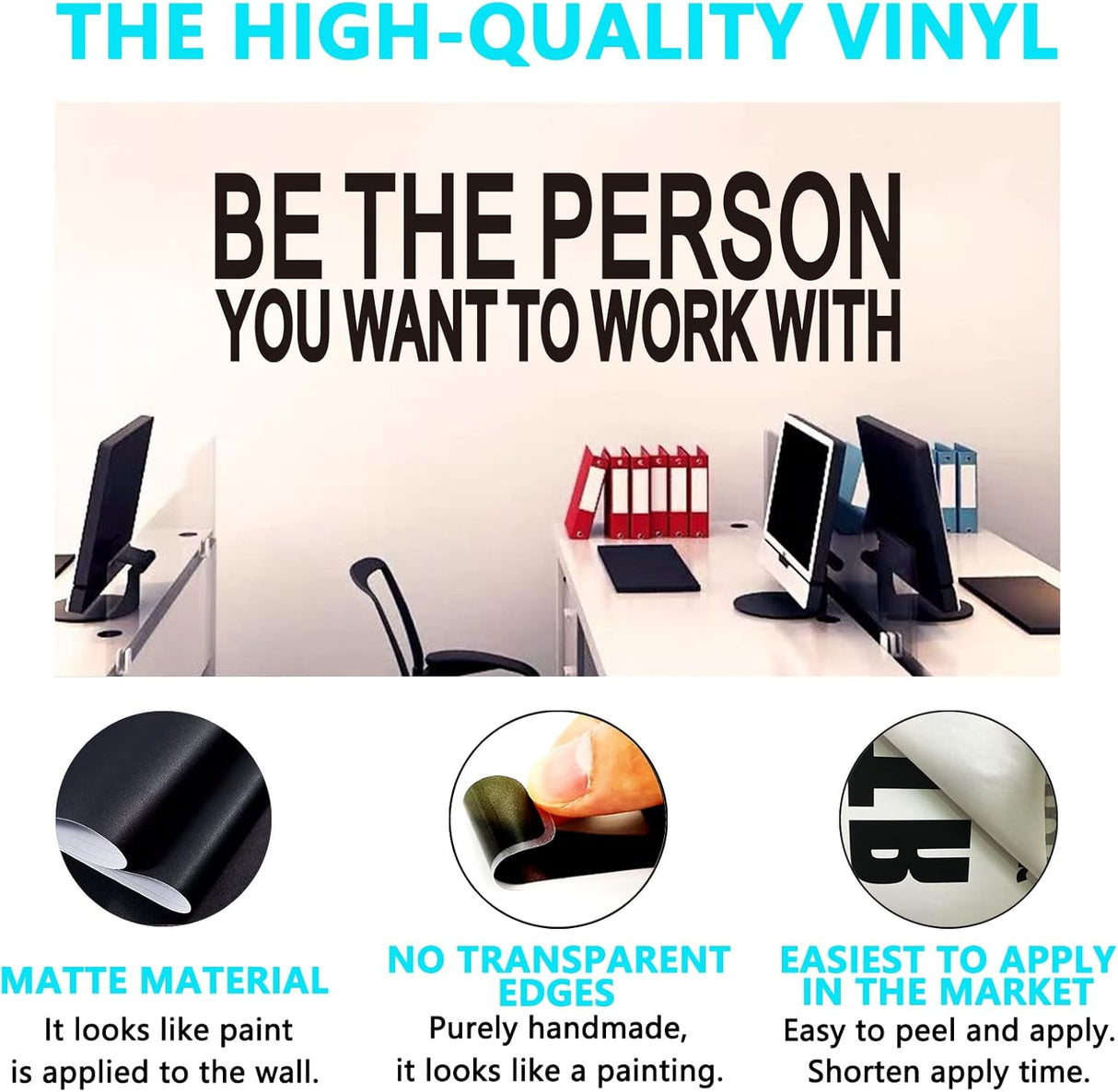 Vinilos de Pared AnFigure - Decal Motivacional para Oficina 45X12.6