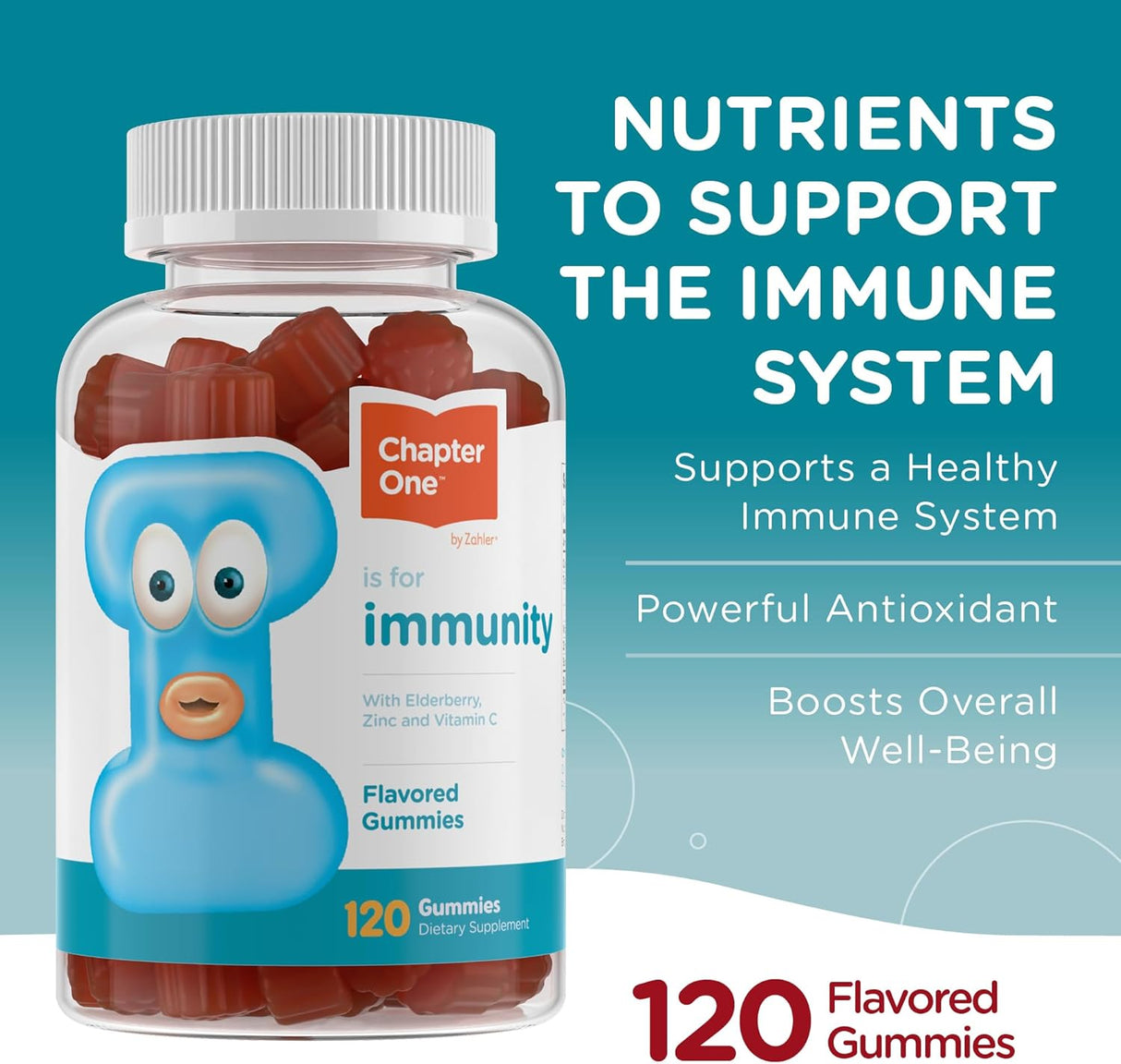 Suplemento Gomitas de inmunidad, saúco, zinc y vitamina C