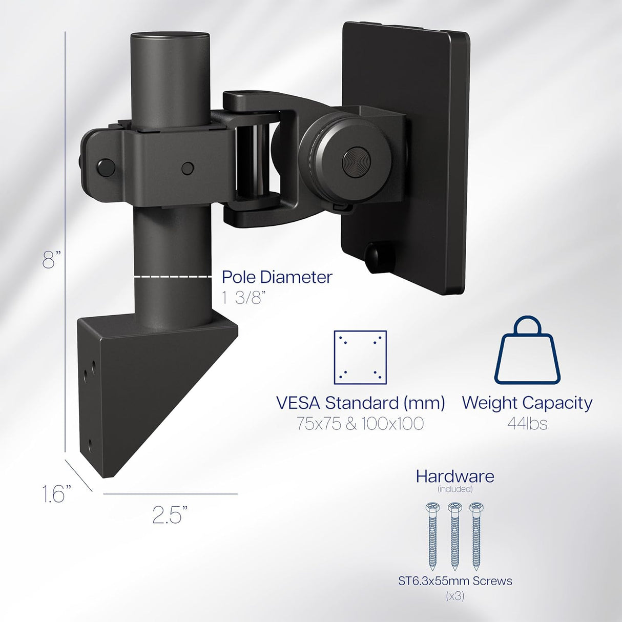 Soporte de Monitor Ultrawide VIVO, Articulable y Ajustable, MOUNT-WCB01A