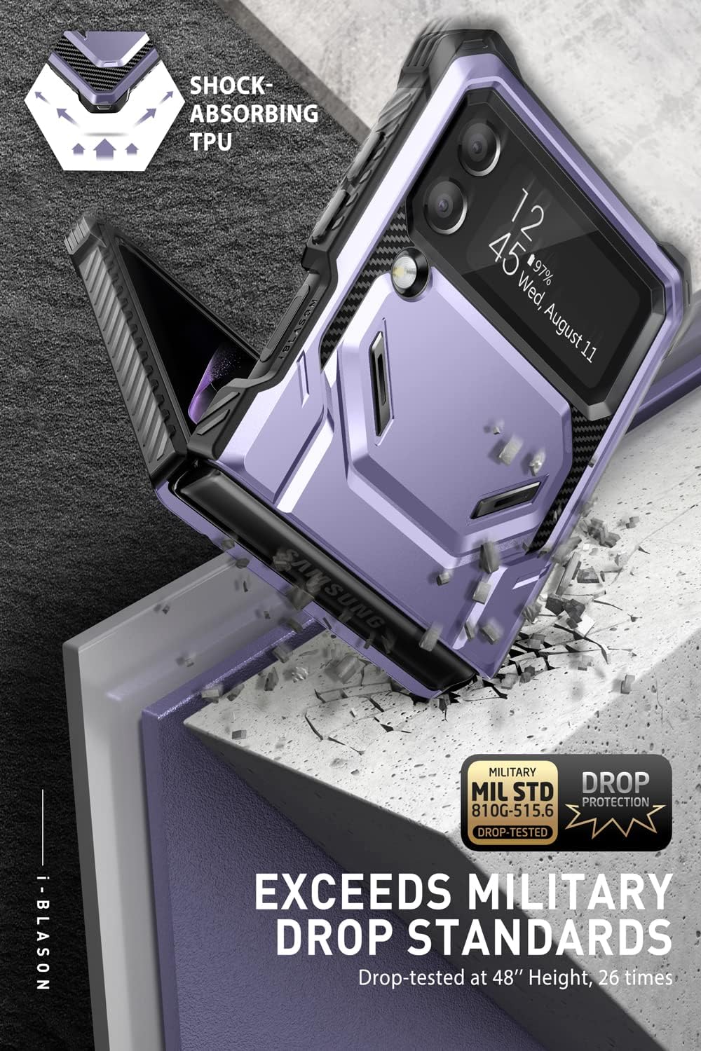 Funda resistente para Samsung Galaxy Z Flip 4 5G 2022