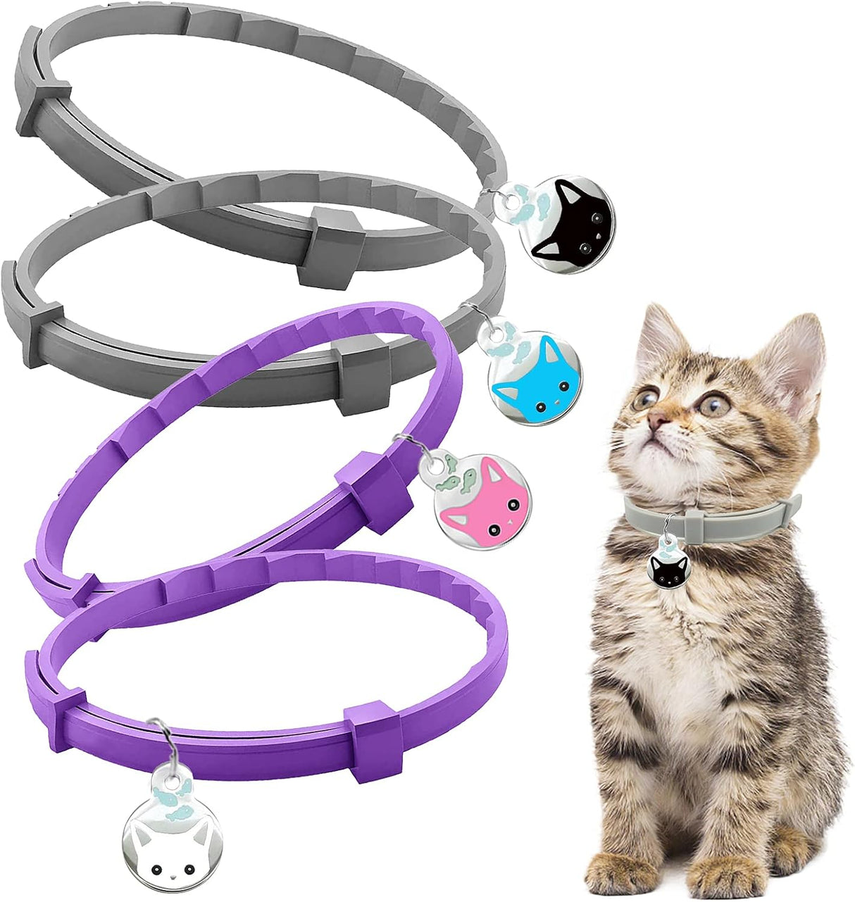 Paquete de 4 collares calmantes para gatos Rinetics