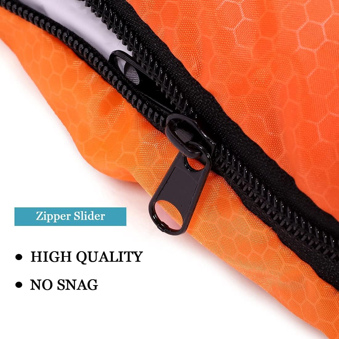 Saco de dormir de camping para adultos color naranja
