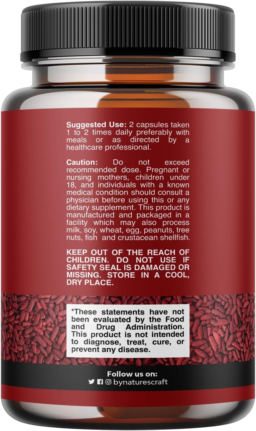 Suplemento Arroz de levadura roja con CoQ10 1200 mg 120u