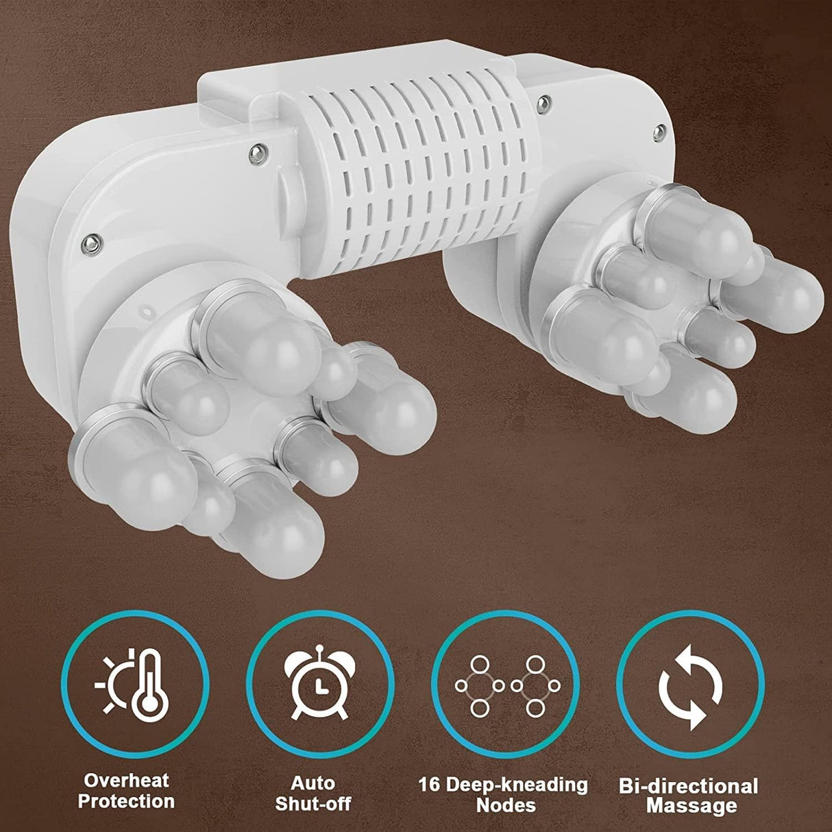 Masajeador Shiatsu Cotsoco con Calor, Alivio Muscular 3D