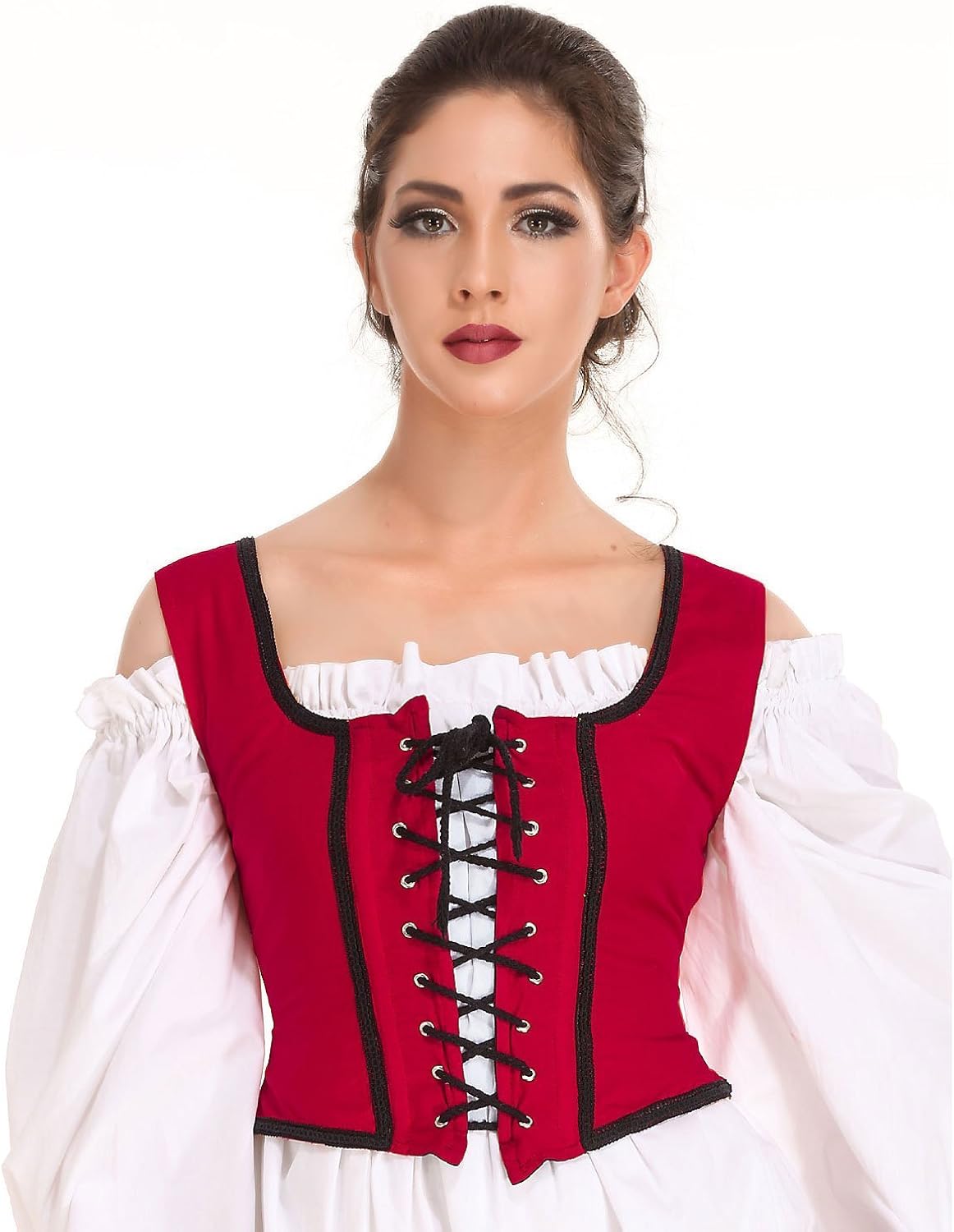 Disfraces campesino reversible rojo talla M