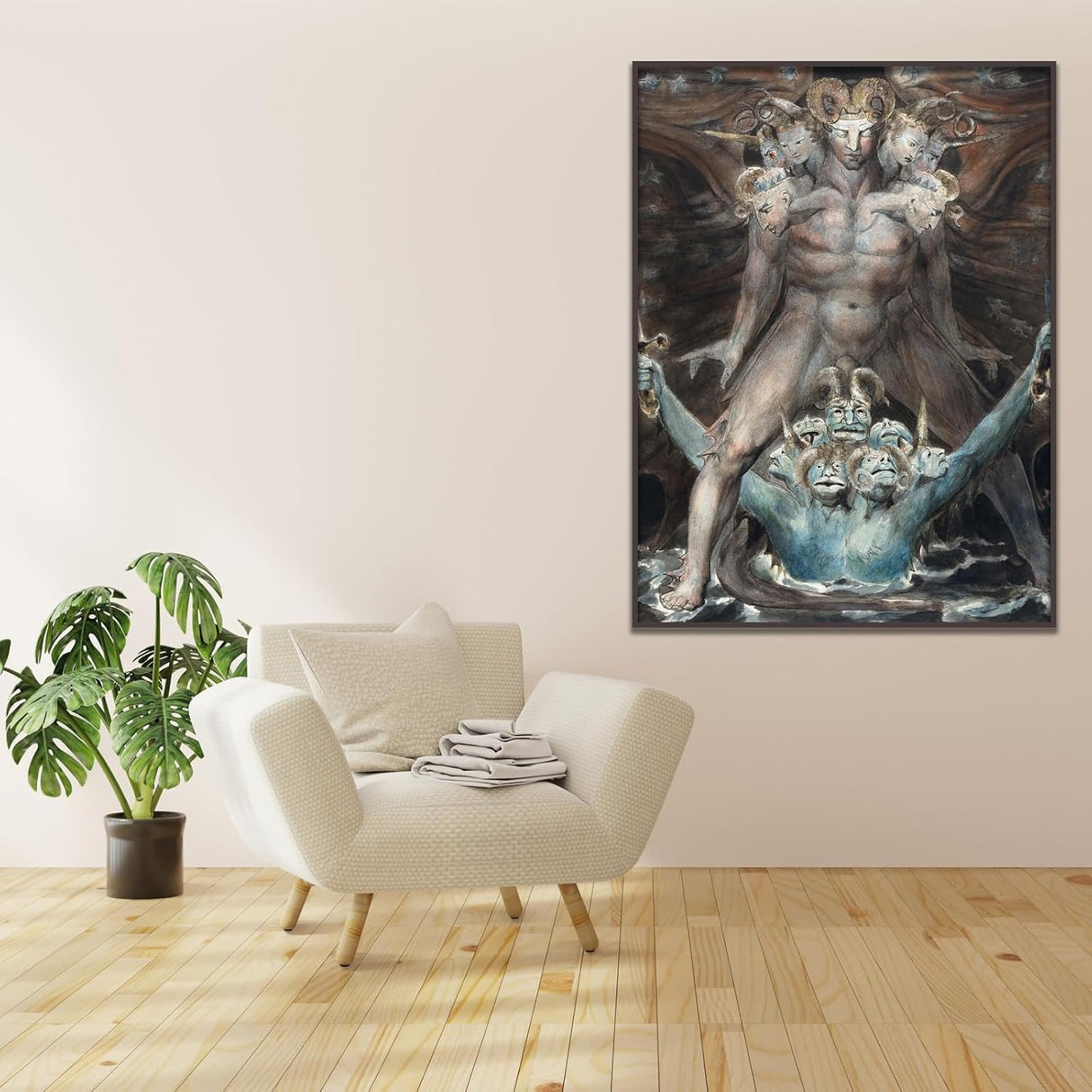 William Blake Póster Arte Mural - El Gran Dragón Rojo