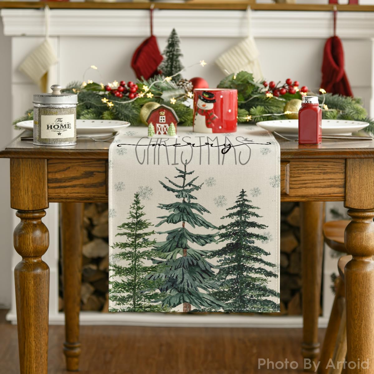 Caminito de Mesa Artoid Mode, Invierno, 13 x 72 Pulgadas