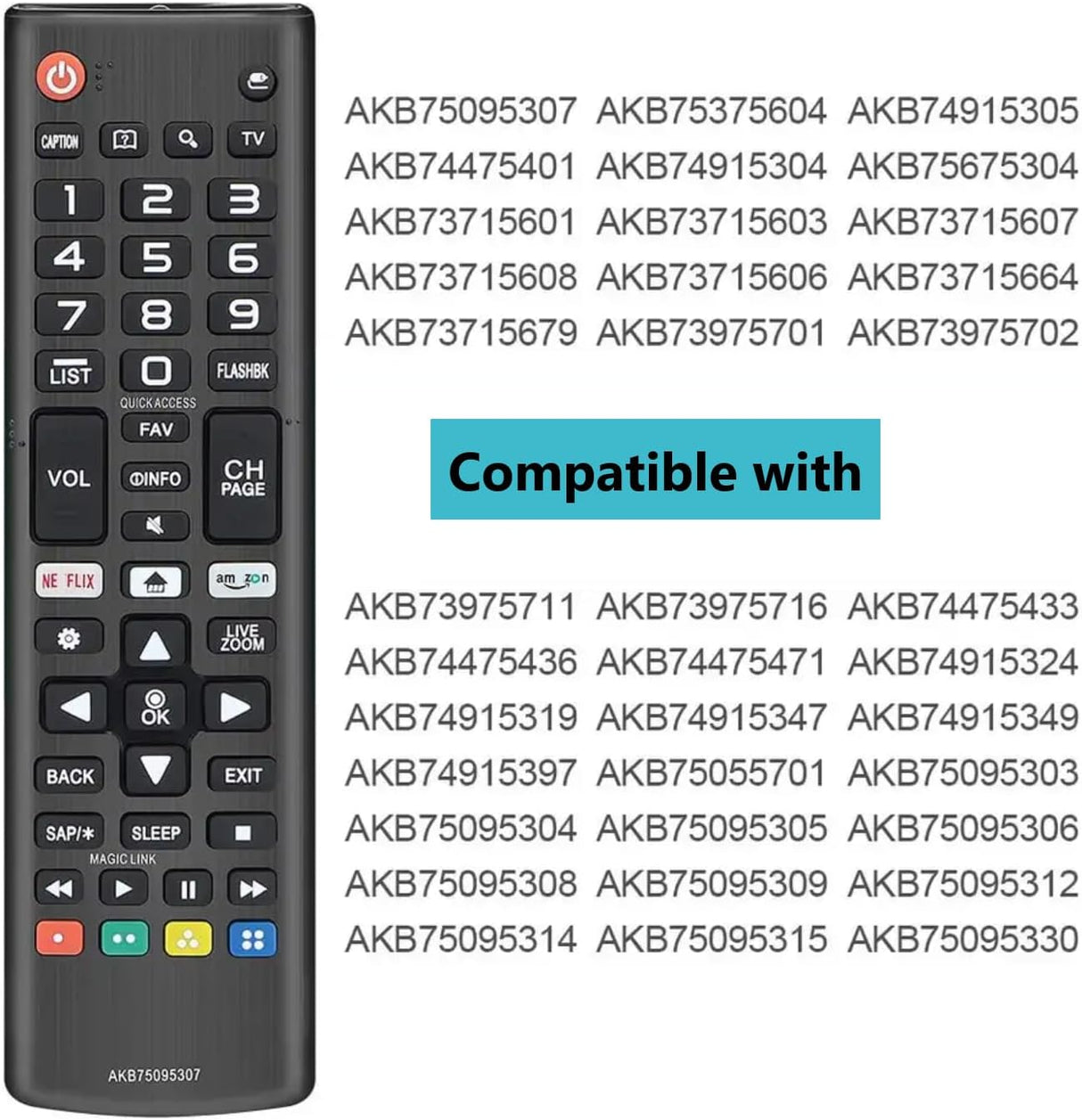 Control Remoto Universal LG para TVs Smart 3D 4K Webos