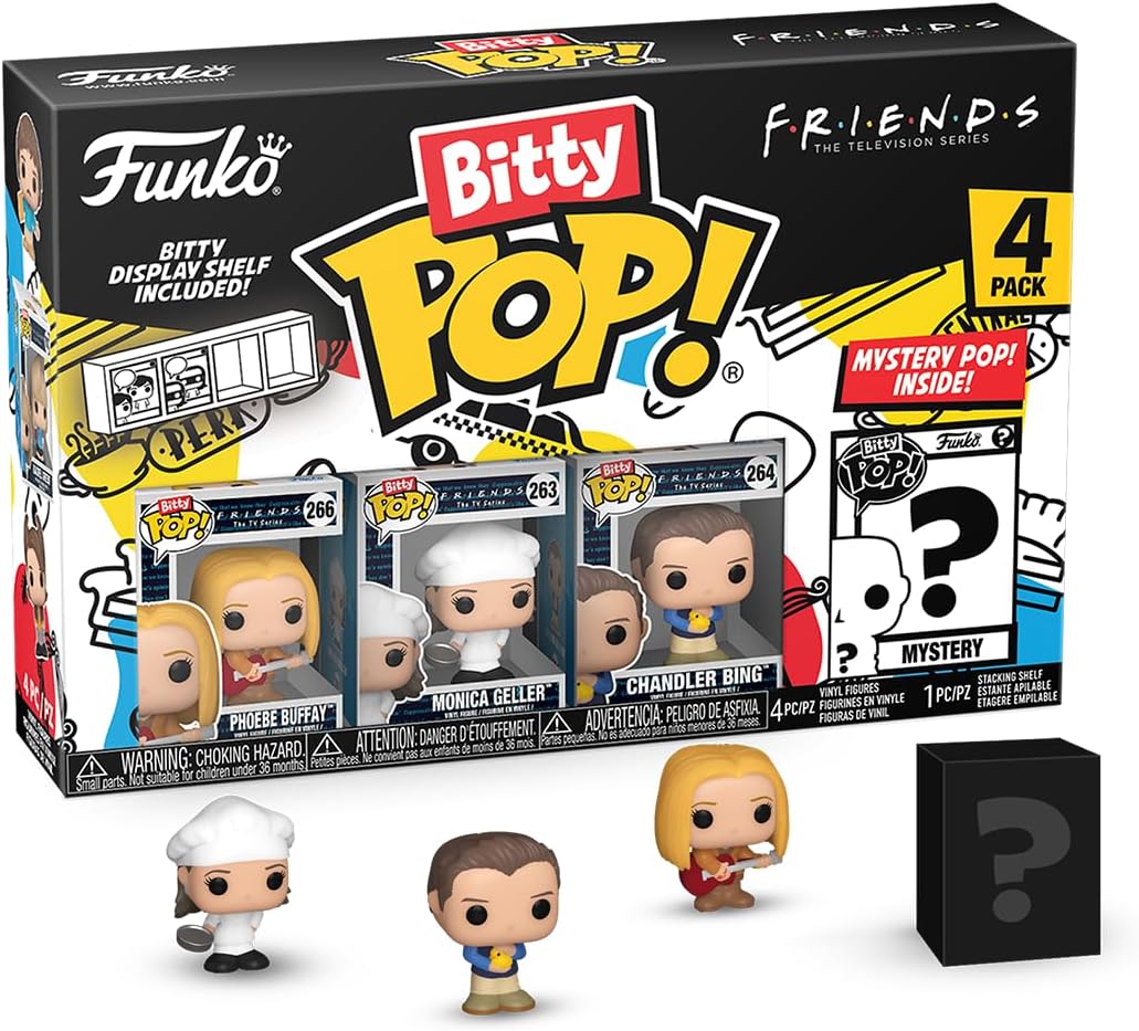 Funko Bitty Pop! Amigos 4-Pack - Phoebe, Monica, Chandler & Chase