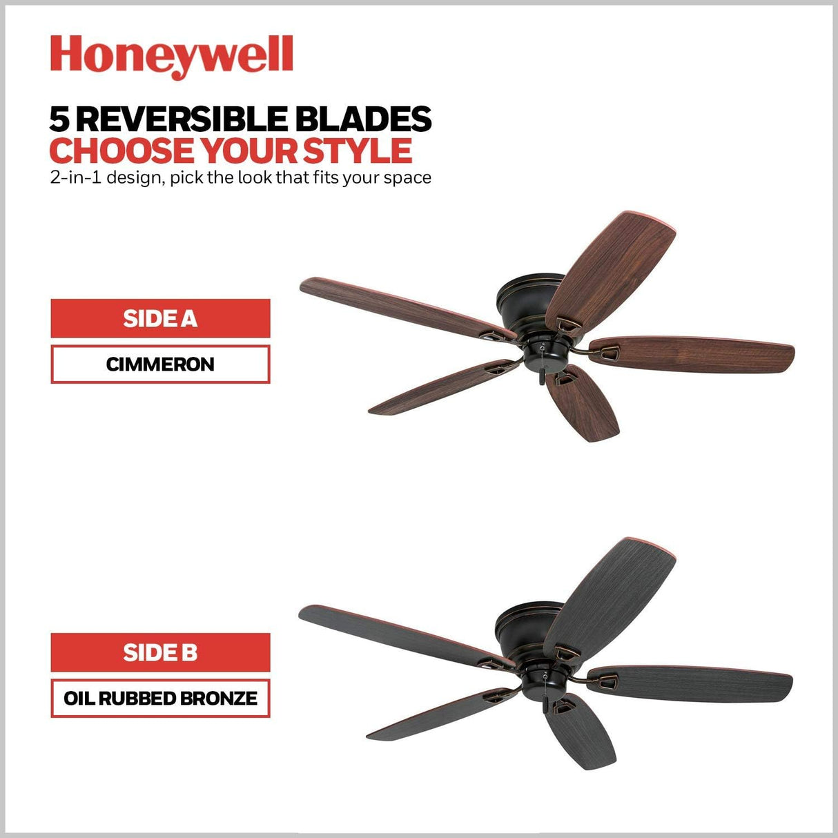 Ventilador de techo clásico 50516-01 Honeywell Ceiling Fans