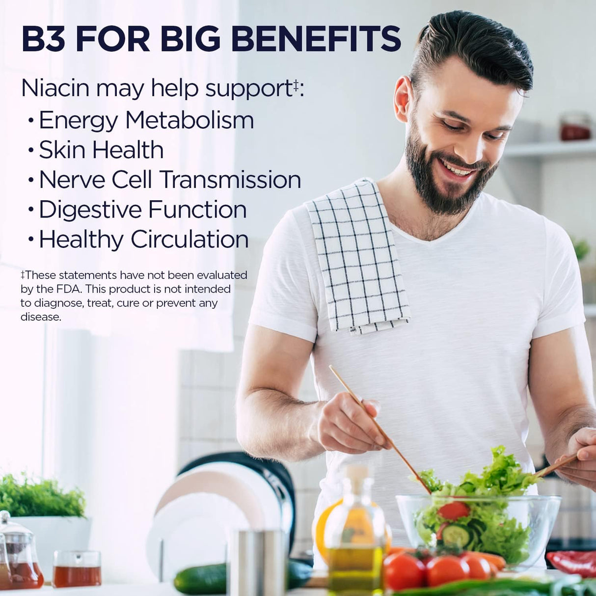 Suplemento de niacina de 50 mg 200 unidades