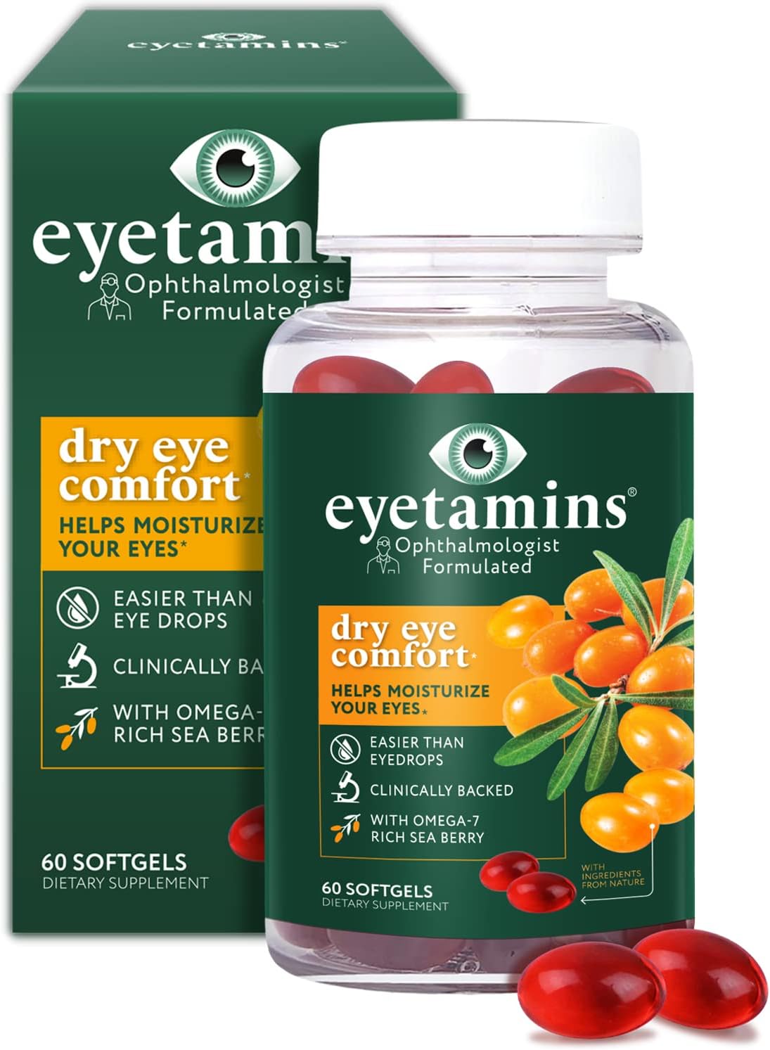 Suplemento eyetamins Dry Eye Comfort Oftalmólogo natural