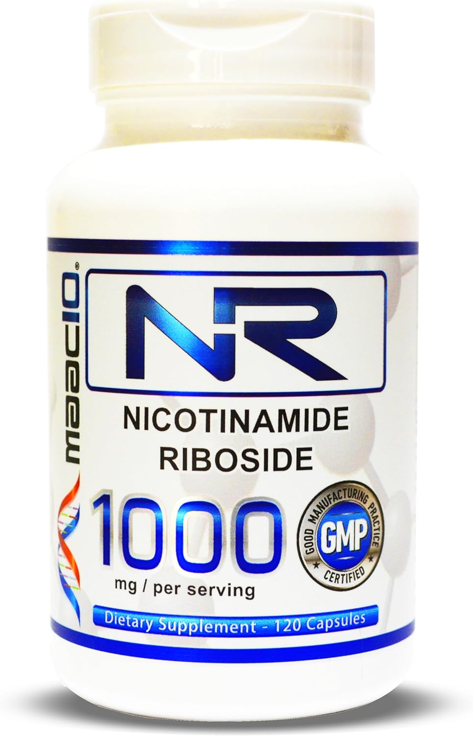 Suplemento Nicotinamida Riboside 1000mg porción 120 cápsulas