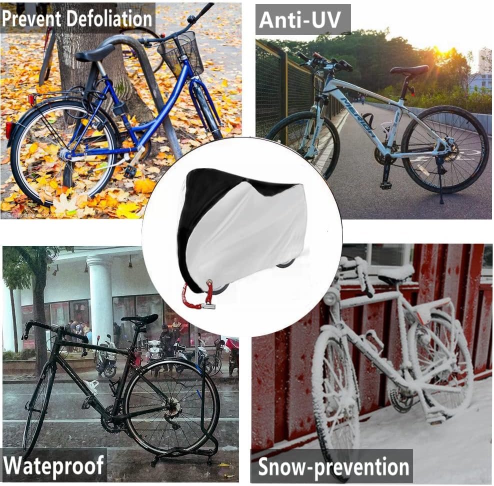 Cubiertas para bicicleta, impermeables con agujero para candado