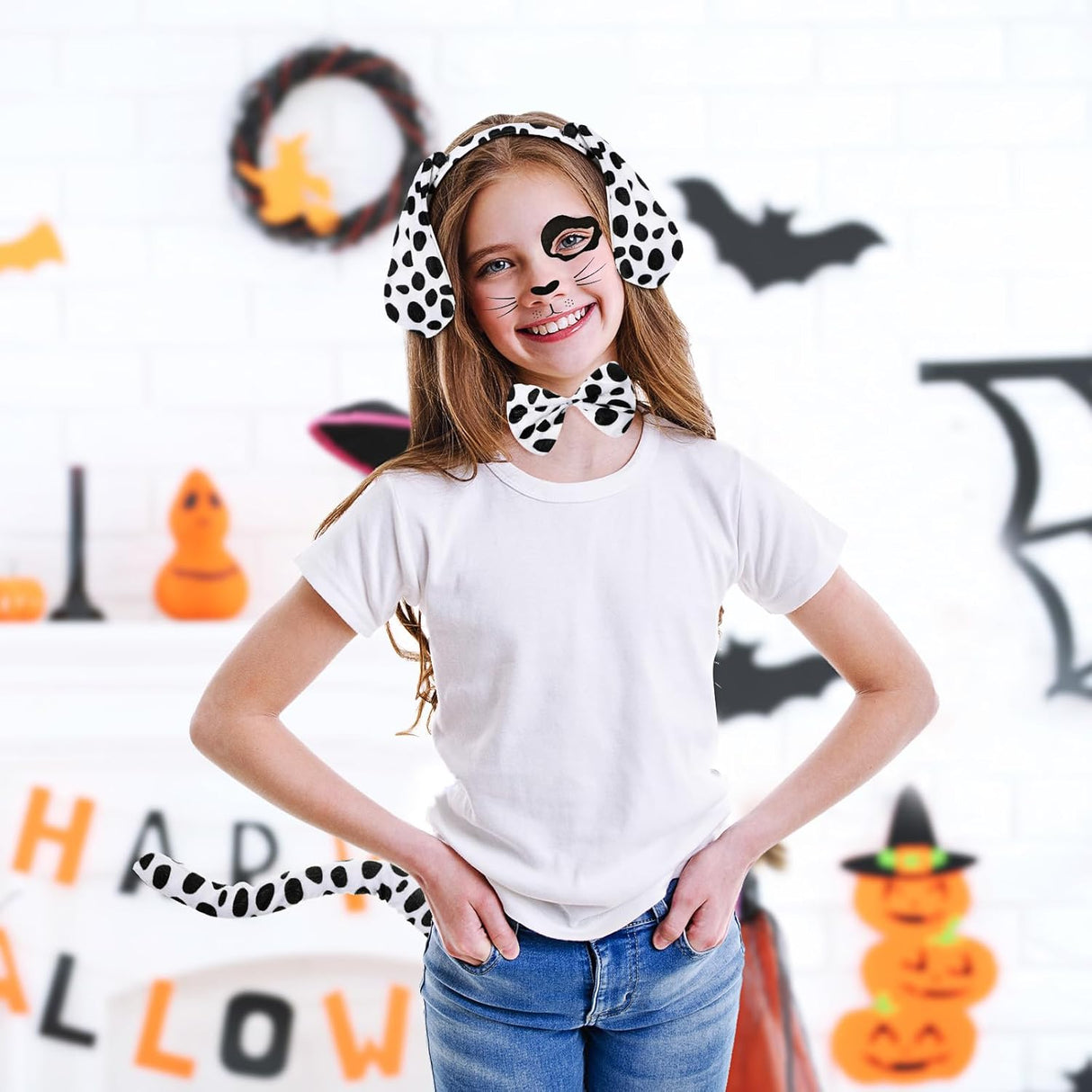 Disfraz de Gato de Leopardo Janinka con Accesorios para Cosplay