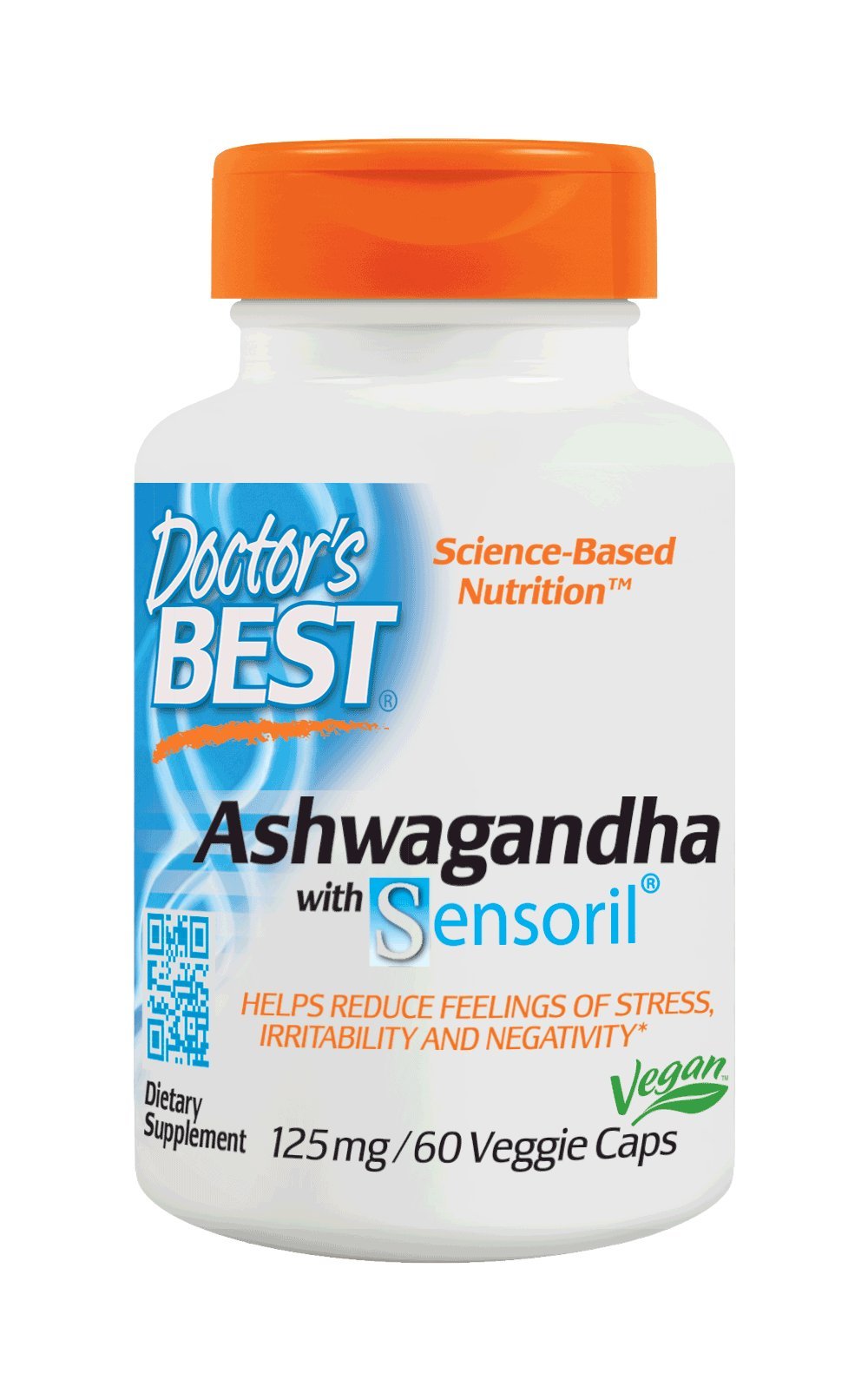 Doctor's Best Ashwagandha con Sensoril, sin OGM, sin gluten