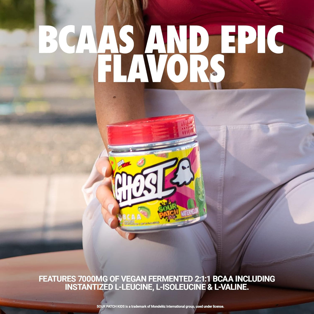Suplemento de Aminoácidos GHOST BCAA, 30 Porciones, Kiwi Strawberry