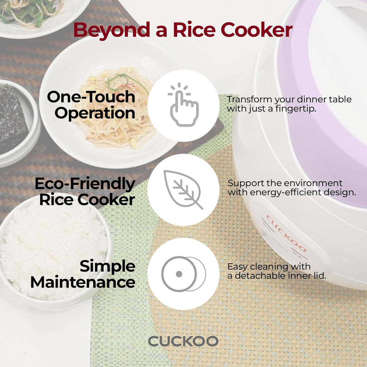 Arrocera CUCKOO CR-0671V 6 Tazas, Calentador, Antiadherente