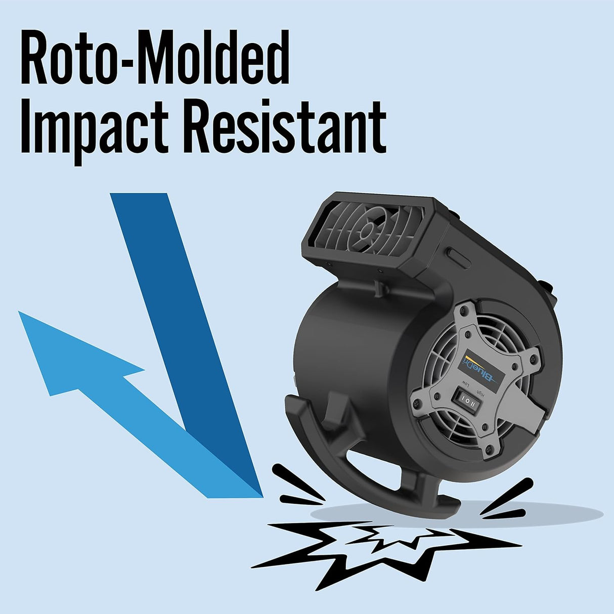 Ventilador Lasko BlueDri 1/8 HP para Secado de Pisos, BD-VP-15