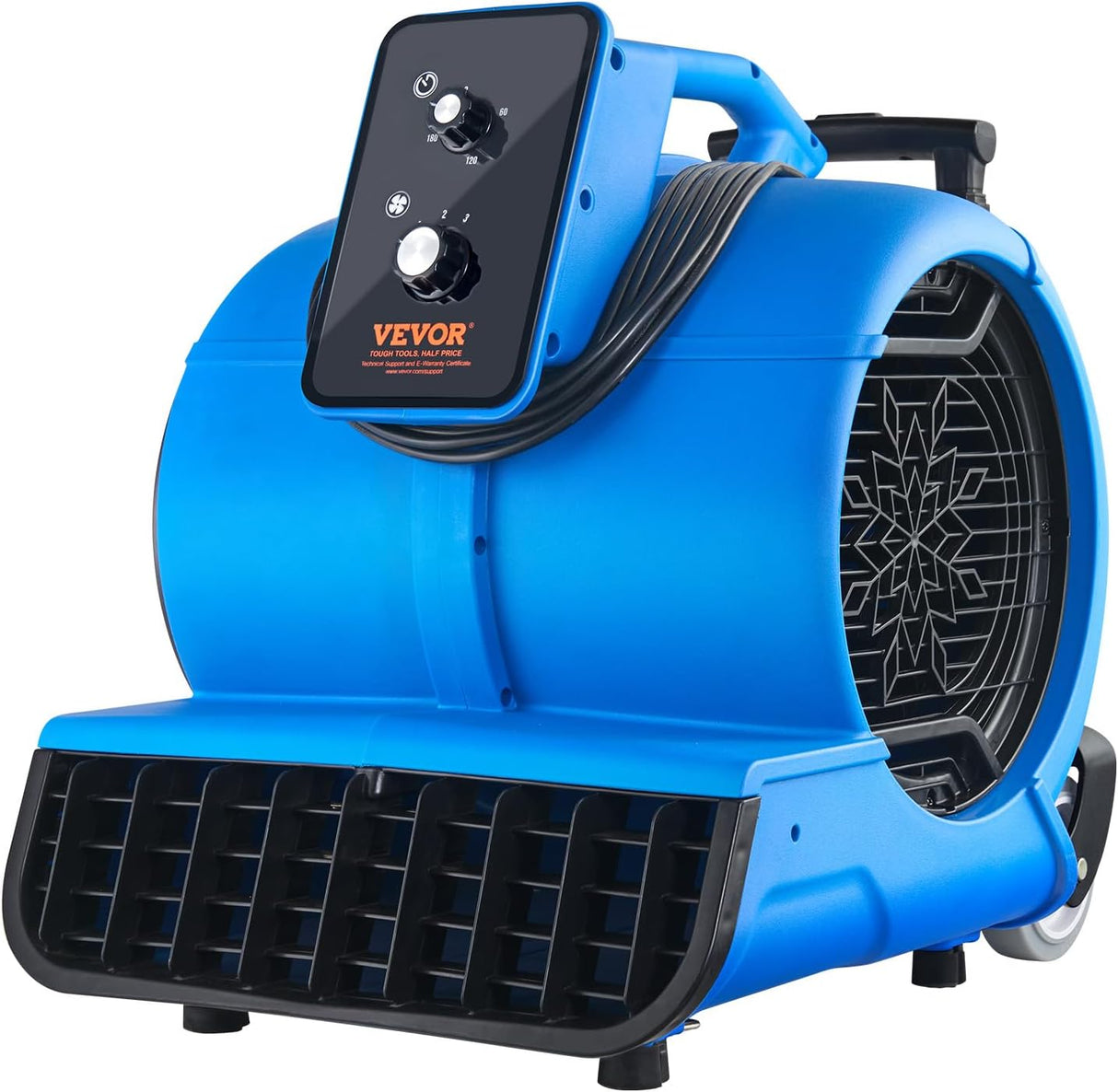 VEVOR Soplador de Piso 4000 CFM, 3 Velocidades, Portátil