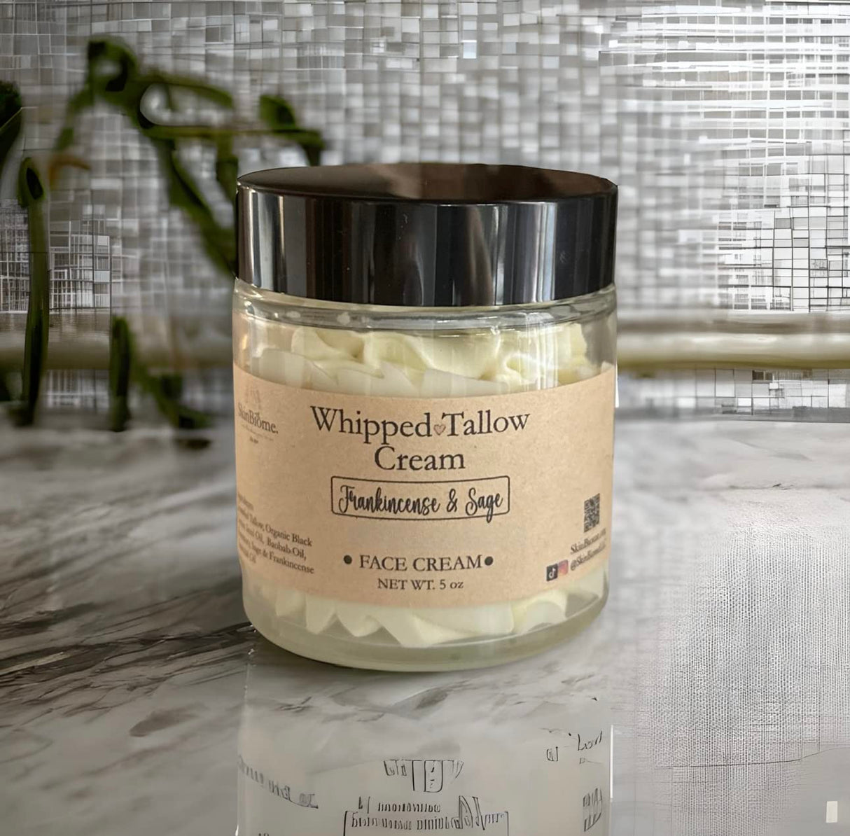 Crema facial y corporal batida de sebo Generic