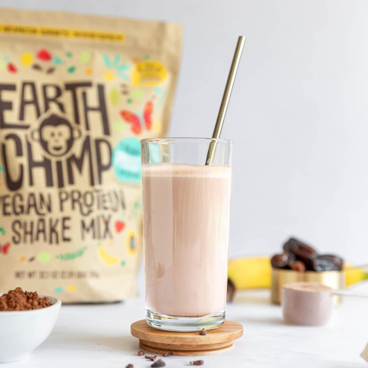 Proteína vegana orgánica en polvo con enzimas digestivas