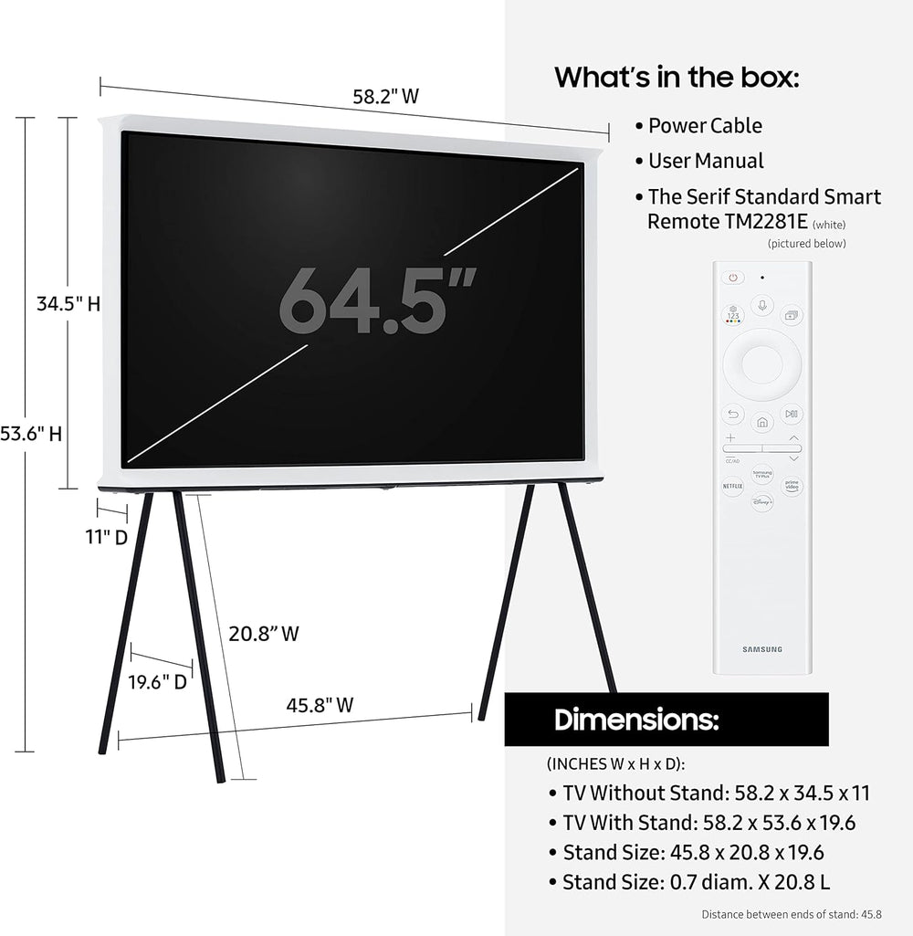Televisor QLED 4K SAMSUNG 65 Anti-reflejo, Easel QN65LS01B