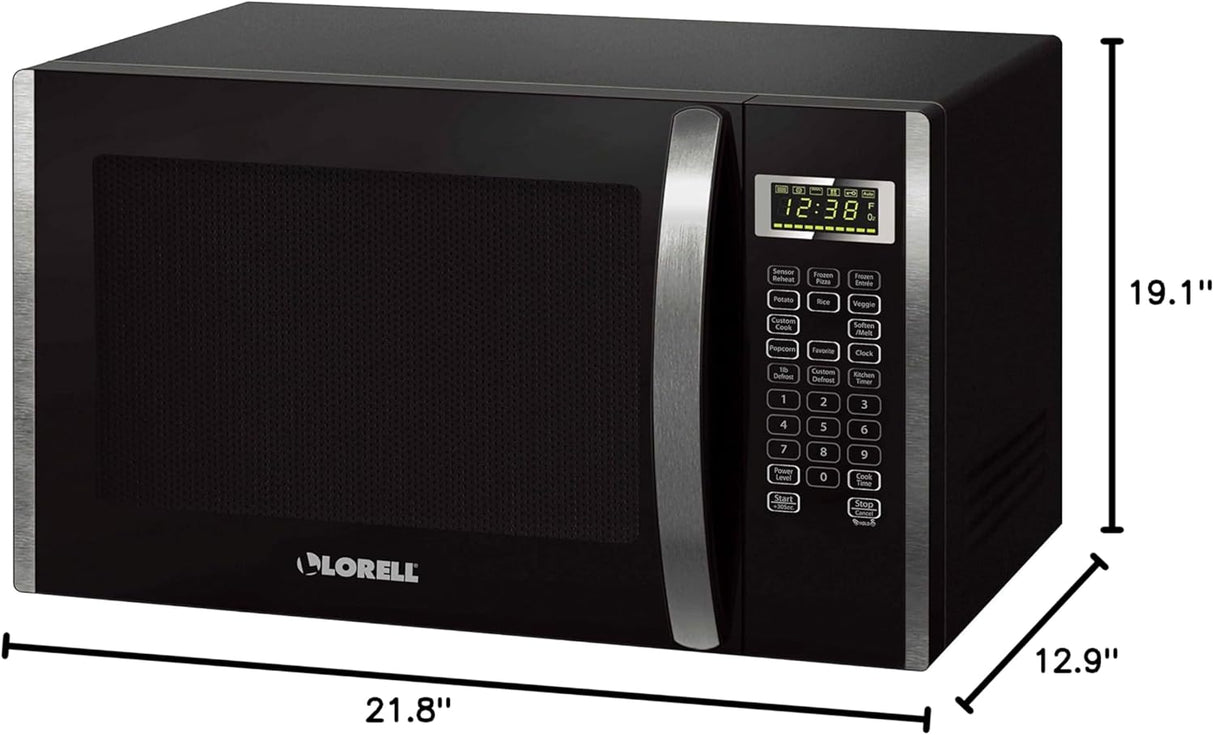 Microondas Lorell 1.6 pies cúbicos LLR00231 de acero inoxidable