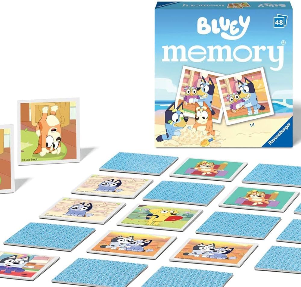 Juego de Memoria Bluey de Ravensburger para Niños 3+ Años