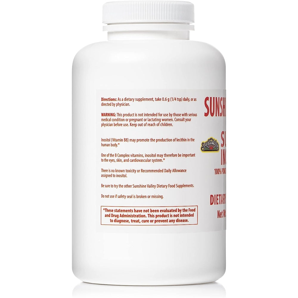 Suplementos Inositol Vitamina B8 Polvo para Mujeres