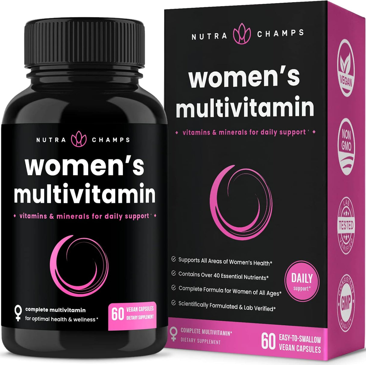 Suplemento multivitamínico diario para mujeres veganas