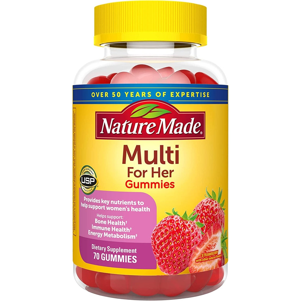 Suplemento Multivitamínico for her apoyo nutricional 70 gomi