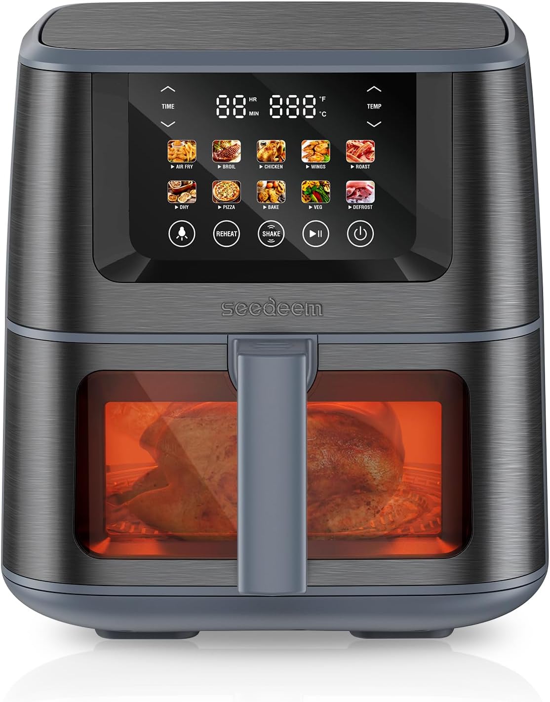 Air Fryer SEEDEEM Max XL 8 Quart 10 en 1 con Pantalla Táctil