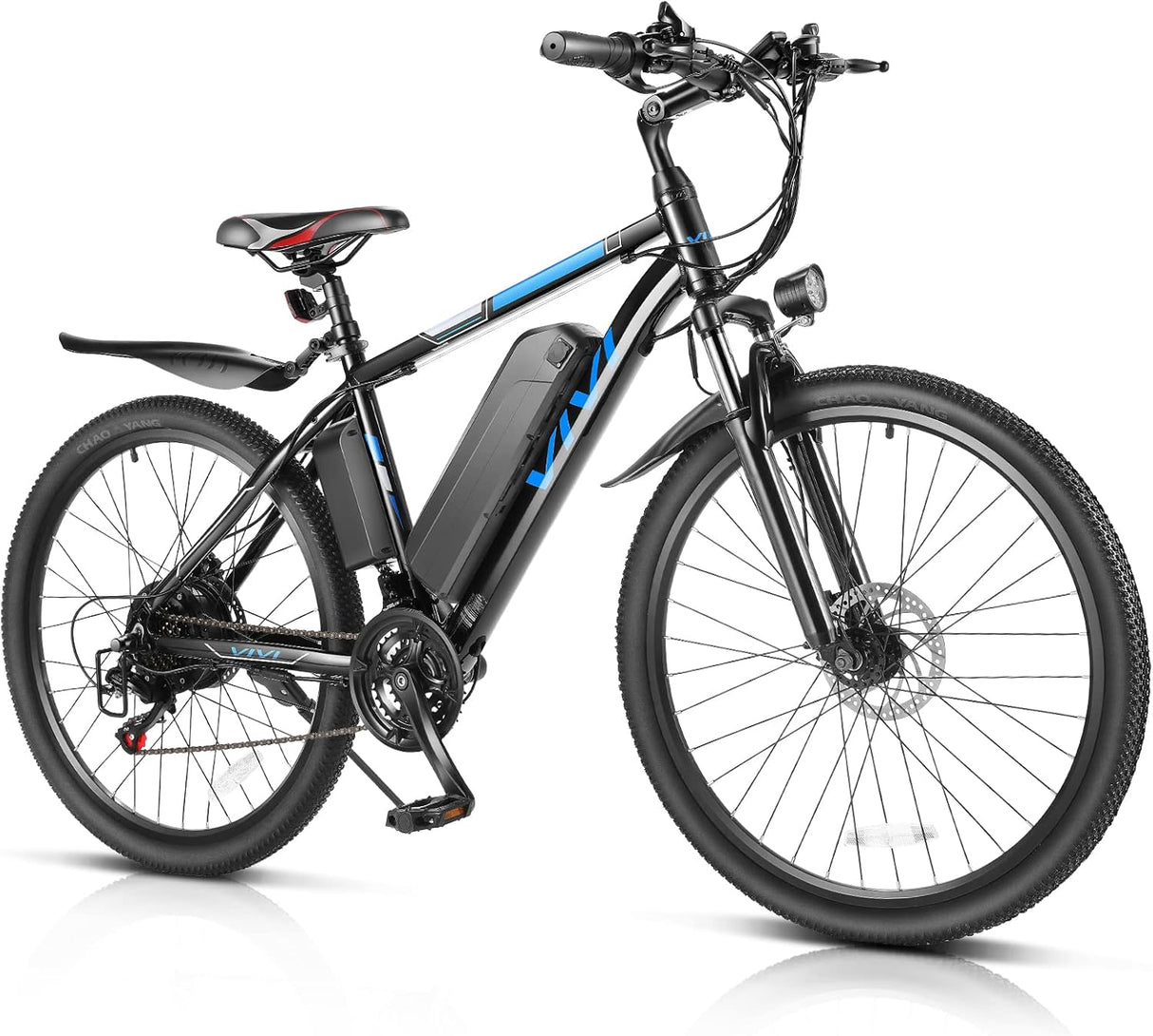Bicicleta Eléctrica Vivi 780W, 50 millas, 21 velocidades, 26”