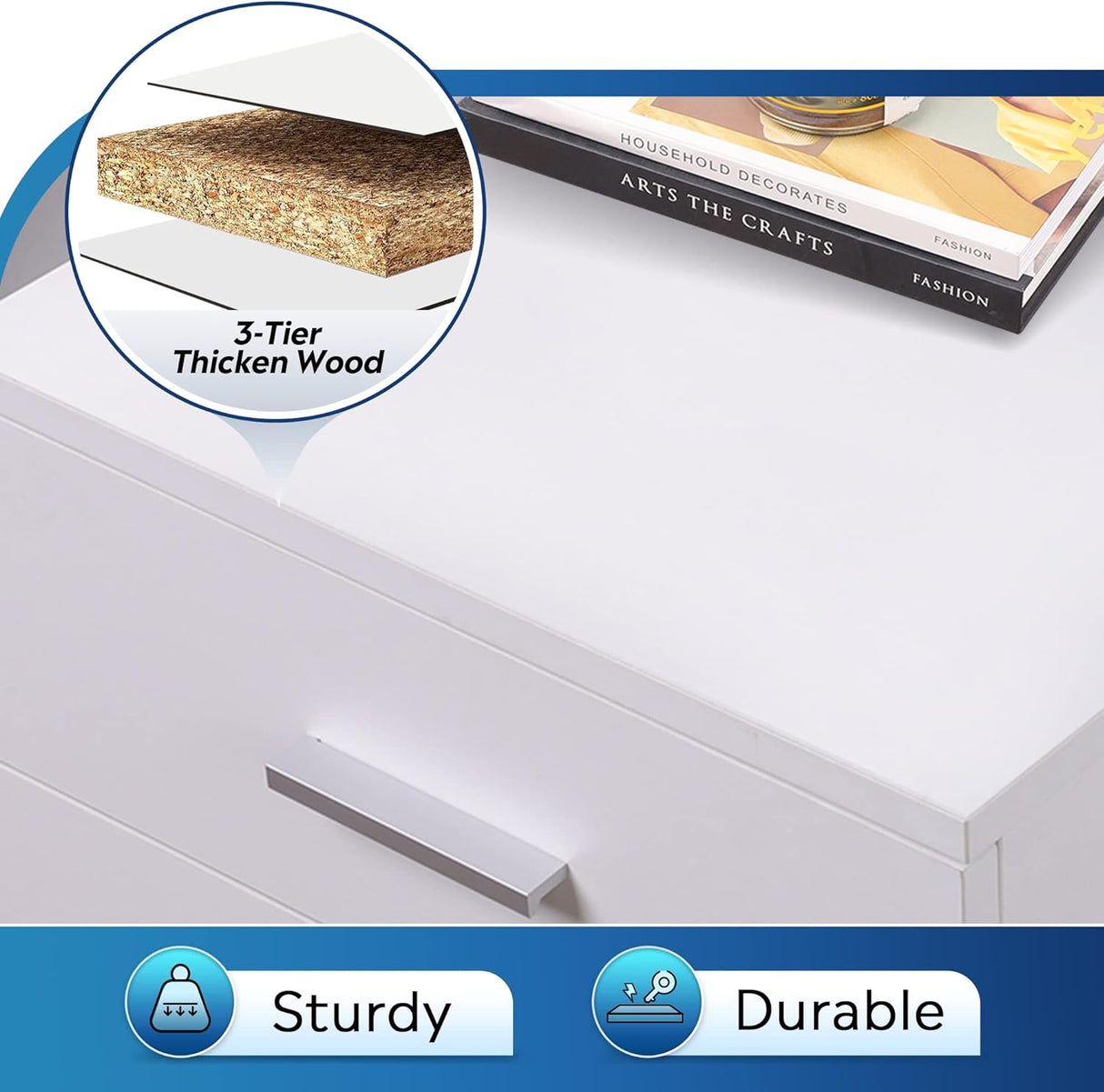 Gabinete de Archivos Móvil DEVAISE, 3 Cajones, A4/Letter