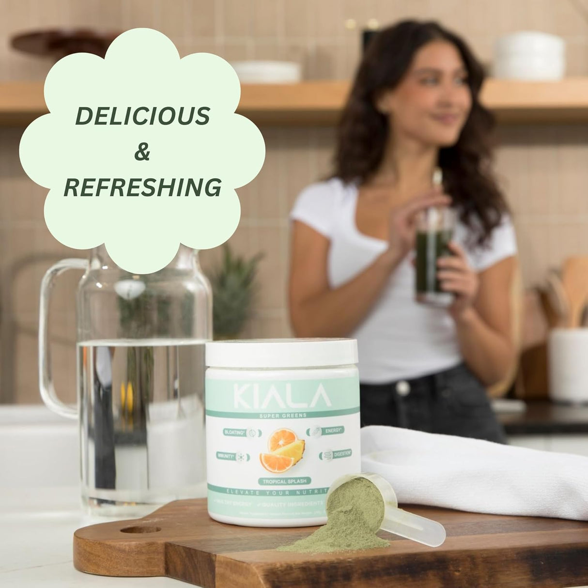 Suplemento Polvo de verduras orgánicas salud intestinal