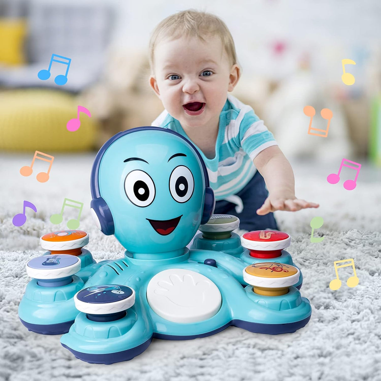 Juguete Musical Octopus, Aprendizaje para Niños, Educativo, Modelo 2023