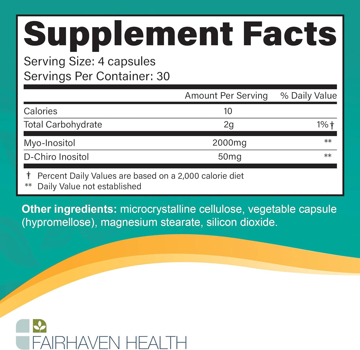 Suplemento mio-inositol y D-chiro inositol de fertilidad