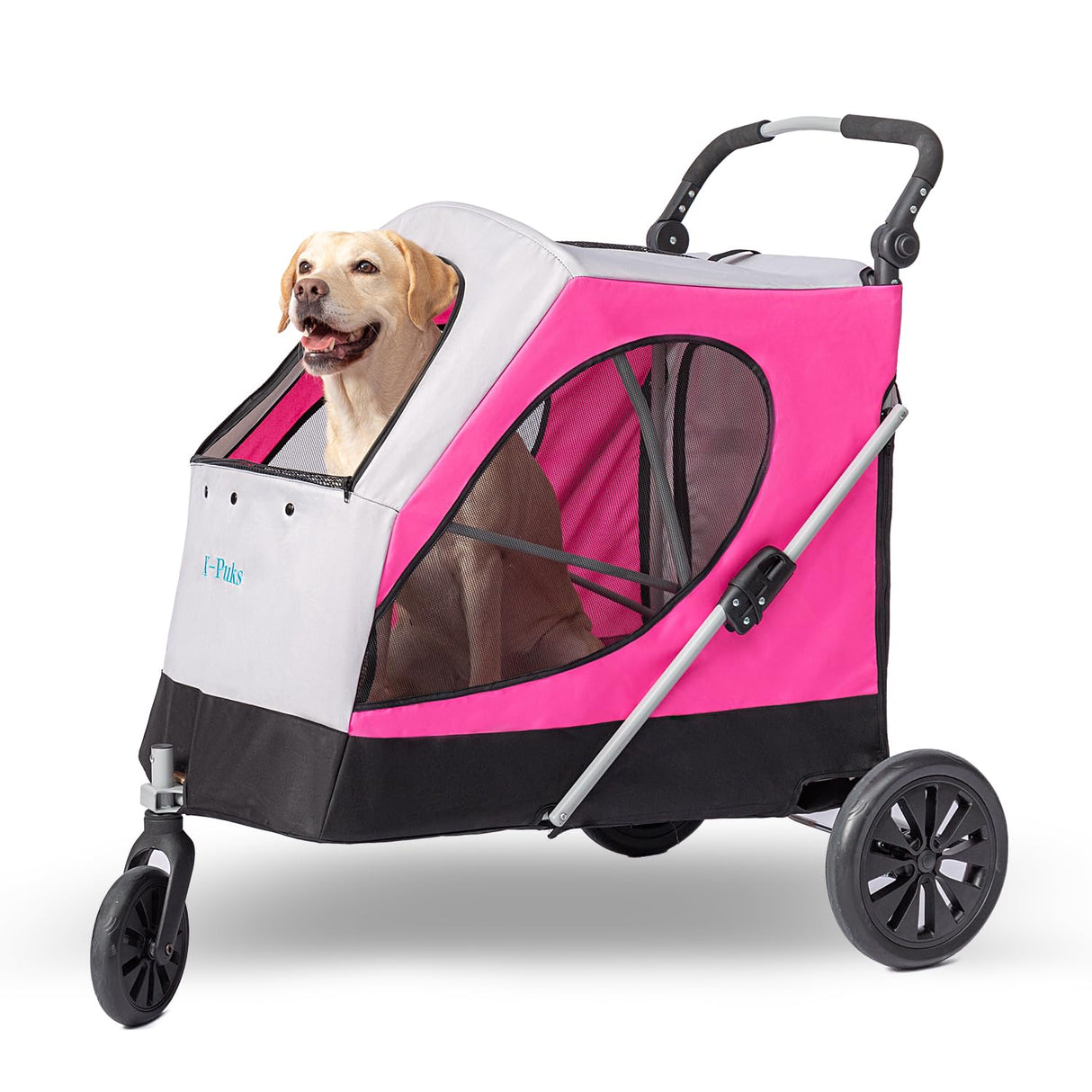 Carrito para Perros Grandes, Plegable, Soporta hasta 100 LBS