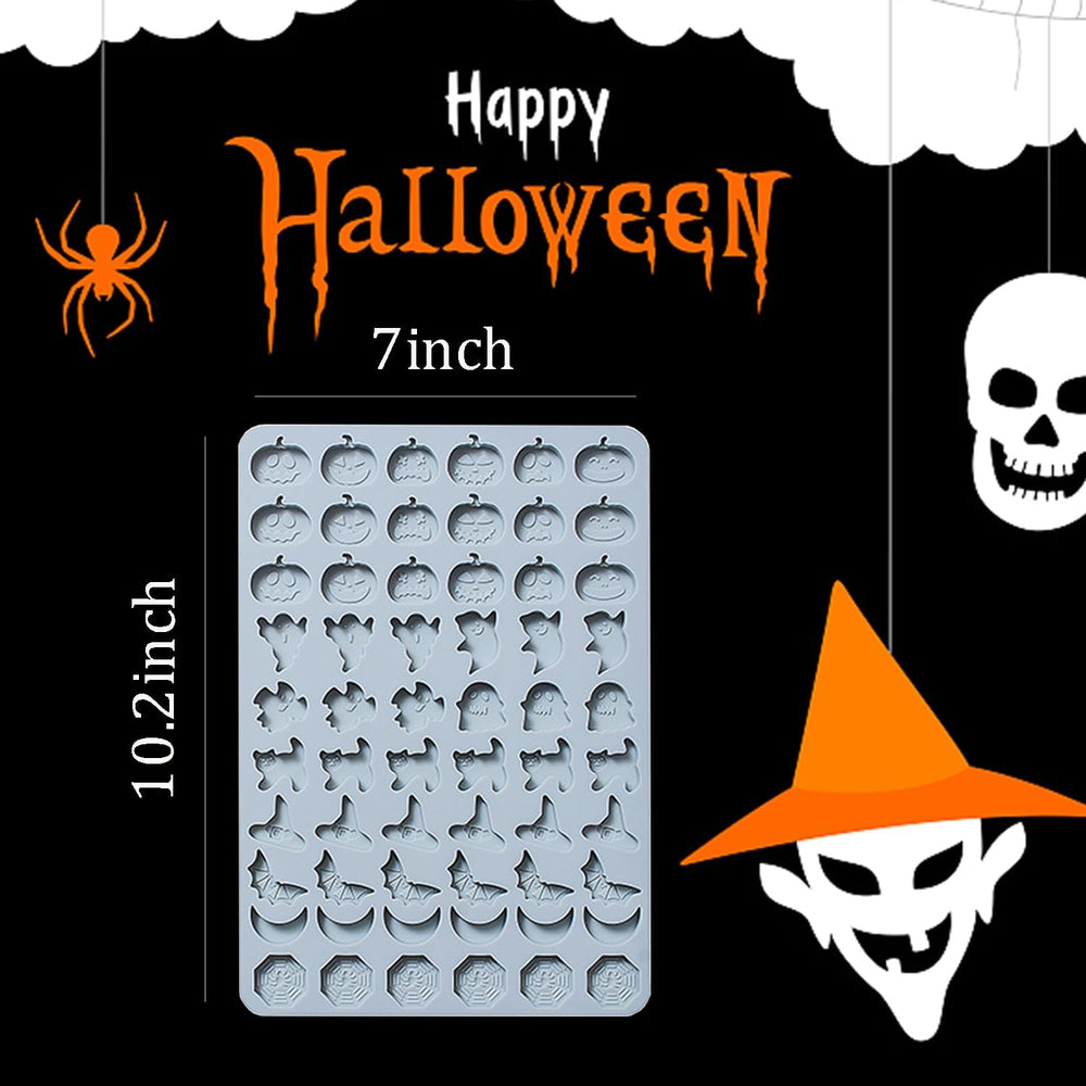 Moldes de Silicona Halloween, 2 Paquetes, Mini para Dulces