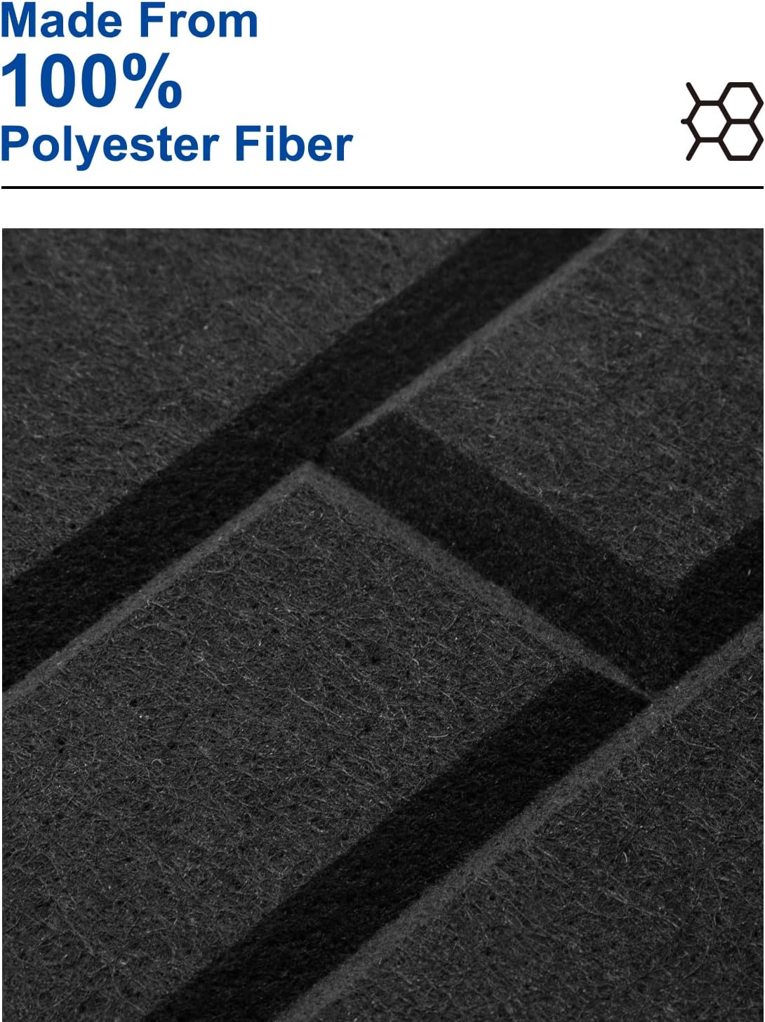 Paneles Acústicos Autoadhesivos 12 Pack 12x12 para Sonido