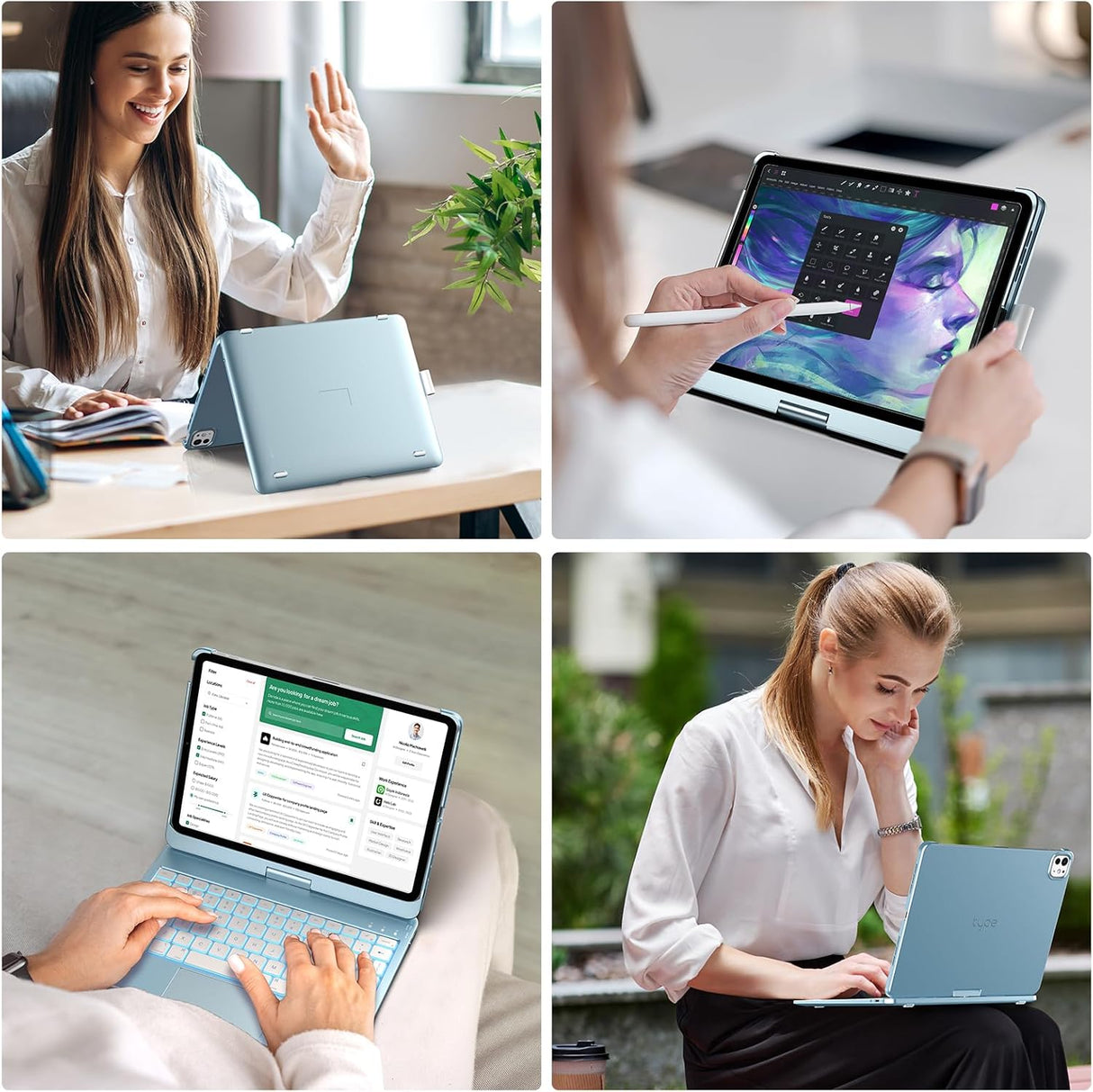 Funda Teclado Touch para iPad Pro 11 (M4) 2024, Inalámbrica