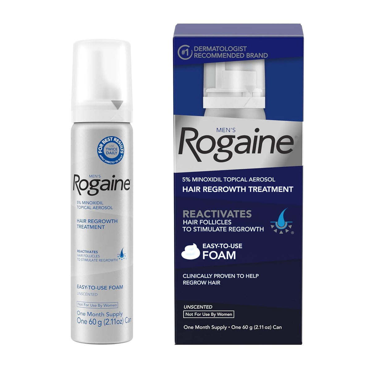 Cuidado de cabello hombres rogaine Espuma suministro