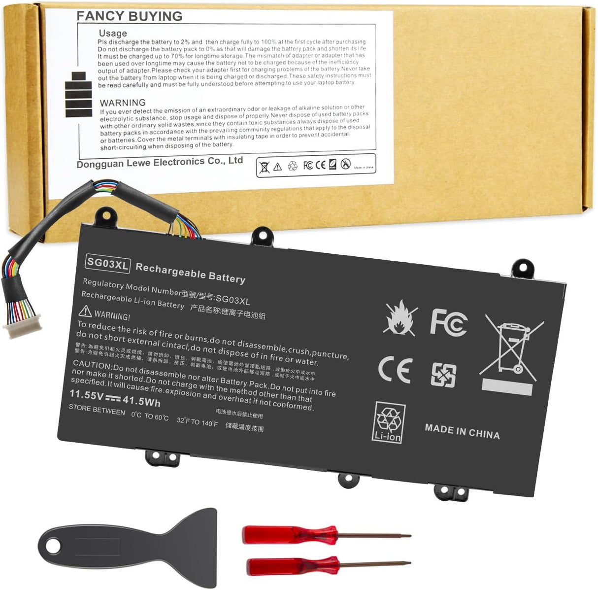 Batería SG03XL para Laptop, 17.3", Modelos HP Envy y HSTNN