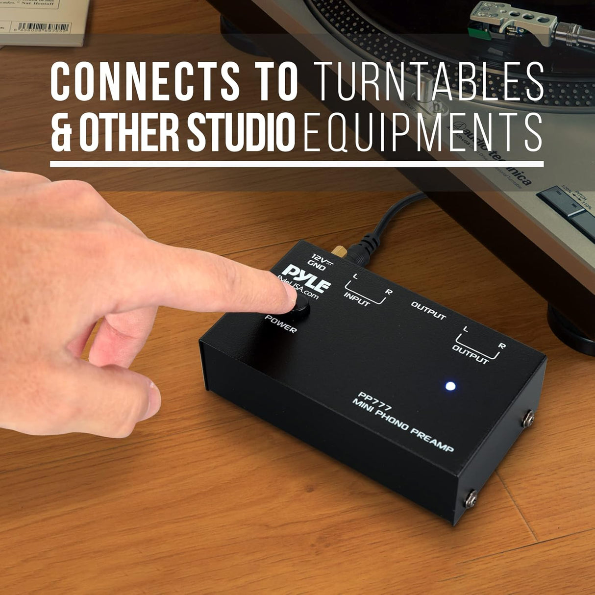 Preamplificador de plataforma giratoria PYLE-PRO PP777